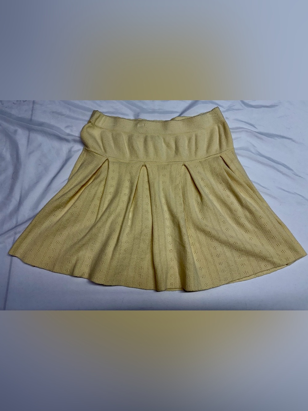 Hippie Rose Pale Yellow Circle Skater Skirt